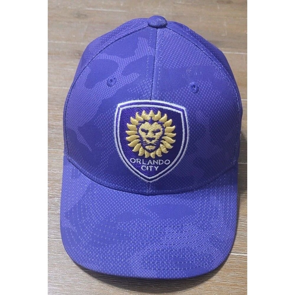 New Orlando City SC adidas MLS Academy Camo Purple One Size Snapback Hat Cap